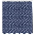 thumbnail image 3 of Ambesonne Blue Paisley Shower Curtain, Sketch Style Motifs, 69"Wx75"L, Indigo and White, 3 of 3