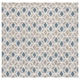 thumbnail image 2 of Safavieh Ebony Travis Geometric Area Rug, Ivory/Blue, 6' x 6' Square, 2 of 10