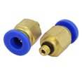 thumbnail image 2 of Unique Bargains 6 Pcs 6mm Tube to 1/16 BSP Thread Push in Quick Connect Coupler Fittings PC6-M5, 2 of 4