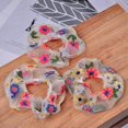 thumbnail image 4 of 5Pcs Embroidered Flowers Ponytail Holders for Women and Girls in Multi Color for Daily Wearing and Special Occasions with Hair Holding Function, 4 of 4