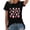 Black, variant on Trendfront Womens Strawberry Graphic Tops Crewneck Casual Short Sleeve Loose Fit Tee Trendy Fashion T Shirts Relaxed Pullover Daily Clothes