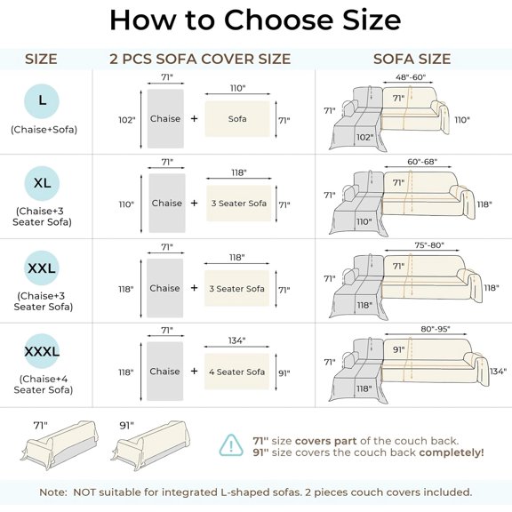 Sectional Couch Covers 2 Pieces Chenille Sofa Cover L Shaped Blanket for Dogs Washable Slipcovers Pet Furniture Protector X-Large Dark Gray