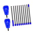 thumbnail image 3 of harayaa 12 Pieces Gutter Cleaning Brush Collection Adjustable Gutter Cleaning Tools with Blue, 3 of 8