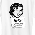 thumbnail image 3 of Instant Message - Vintage Please Leave Me Alone - Women's Short Sleeve Graphic T-Shirt, 3 of 6