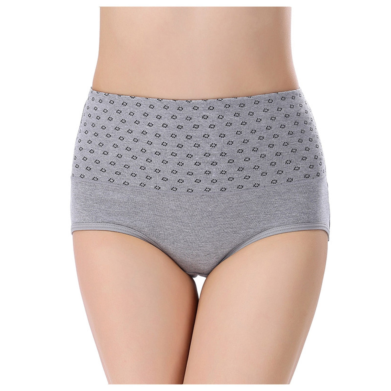 Women High Waist Tummy Control Panties Underwear Shapewear Brief Panties Casual 