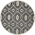 thumbnail image 1 of Safavieh Chatham Tapis Contemporain Gris Foncé - Rond 5 Pieds, 1 of 5