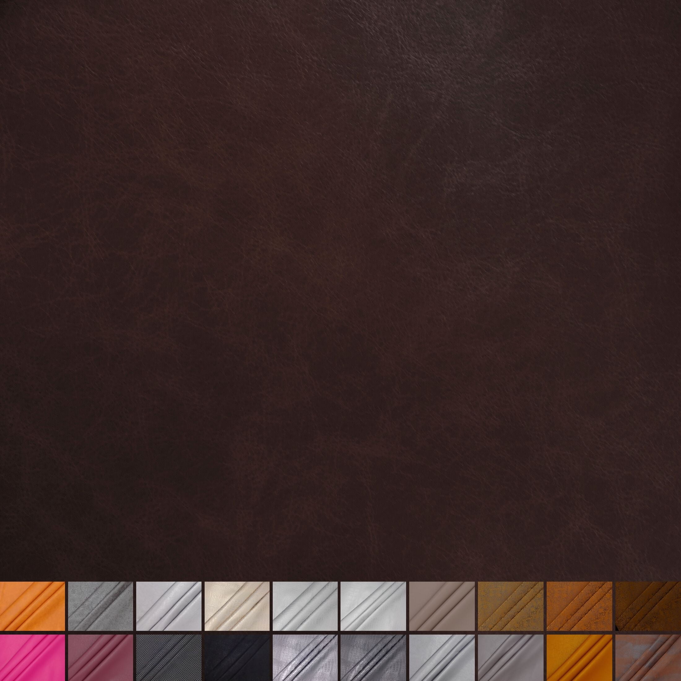 Waverly Inspirations By-the-Yard Solid Faux Leather Fabric, Brown, 60” Wide for Crafts & DIY Projects