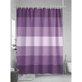 thumbnail image 5 of Shower Curtain Purple Shower Curtains for Bathroom, Waterproof Polyester Shower Curtain Set with Hooks, Extra Long 72" x 78" Gradient Stripes Modern, 5 of 6