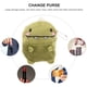 thumbnail image 5 of Monedero de dinosaurio verde Monedero de felpa Bolsa con cremallera Monedero Mini Carteras para mujeres Niñas Niños, 5 of 6