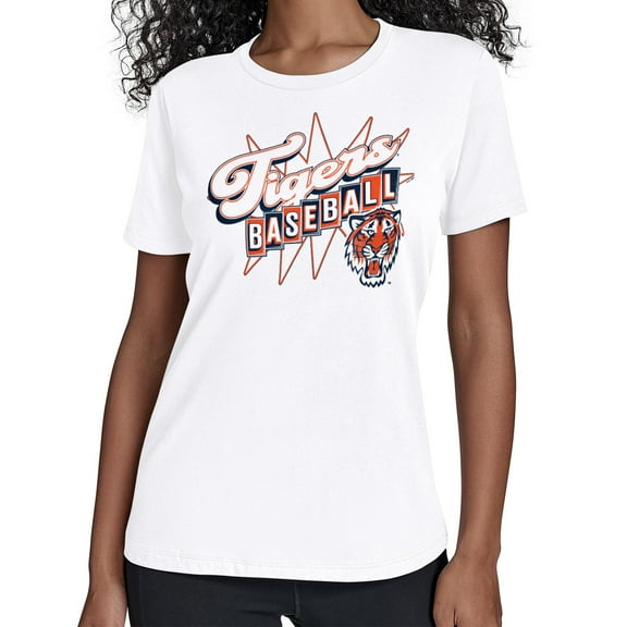 Women's Starter  White Detroit Tigers Drive-In T-Shirt