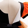 thumbnail image 6 of Auroural Girls Tulle Dresses Girls Halloween Witch Pumpkin Mesh Dress Orange Black Puff Sleeve Princess for Party, 6 of 9