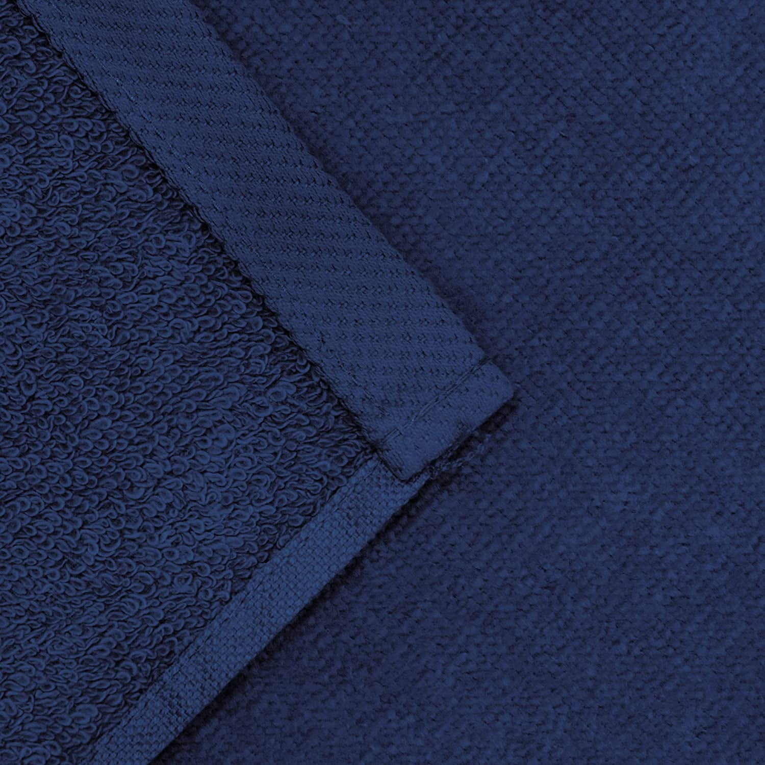 Beachland - Solid Beach Towel 30 x 60 inch Pool and Resort Style - 100% Cotton - Extra Soft and Absorbent (Navy, 1 Towel)