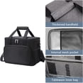 thumbnail image 4 of Bolsa de almuerzo aislada para mujeres, bolsa refrigeradora de almuerzo a prueba de fugas con correa para el hombro, loncheras para adultos para hombres para el trabajo/picnic,, 4 of 6