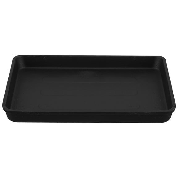 STOBOK Cast Iron Barbecue Grill Plate for Outdoor Cooking, Black Pan with Large Non-Stick