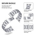 thumbnail image 3 of WFEAGL Stainless Band Apple Watch Band Replacement Strap 38mm 40mm 41mm Silver, 3 of 5