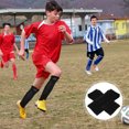 thumbnail image 1 of FONDOTIN 1 Pair Black Pu Soccer Shin Guard Socks For Comfortable Leg Protection In Football And Basketball Games, 1 of 7