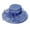 Blue, variant on Floral Wide Brim Sun Hat for Women, Lightweight Packable Foldable Summer Beach Hat, One Size, 1 Pack