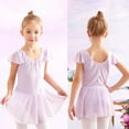 thumbnail image 4 of XMMSWDLA Toddler Girls Long Sleeve Ballet Leotards Dance Dresses Tutu Outfit Ballerina with Glitter Skirt Newborn Girl Clothes, 4 of 5