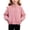 Pink, variant on Toddler Kids Girls Gingham Plaid Jacket Long Sleeve Zip Up Lightweight Windproof Classic Outerwear 4-5 Years
