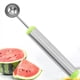 thumbnail image 3 of Juego de cuchillos para tallar frutas Herramienta partida de sandía de acero inoxidable | Cuchara para Melon Baller | Duradero, fácil de limpiar | Utensilio de cocina para cantilope, pitaya | 20,5, 3 of 4