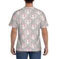 thumbnail image 3 of Bixox Men's Beautiful Rabbit1 Printed Short Sleeve Skinny Athletic T-Shirt, 3 of 6