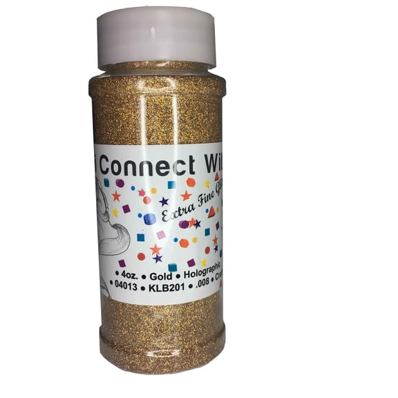 iConnectWith Glitter - Gold, Extra Fine Holographic Glitter