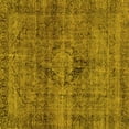 thumbnail image 1 of Ahgly Company Machine Washable Indoor Square Persian Yellow Bohemian Area Rugs, 3' Square, 1 of 4