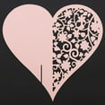 thumbnail image 6 of 50pcs Heart Shape Wedding Hollow Name Place Cards For Wine Glass Table Decoration(Pink), 6 of 8