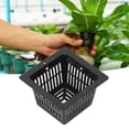 thumbnail image 1 of Hydroponics Pot, 50Pcs Square Hydroponics Net Pot Soilless Cultivation Flower Plant Growing Basket, 1 of 8