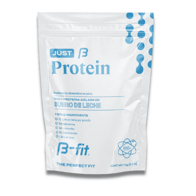 Proteína 100% pura sin sabor - Just Protein 1 Kg (33 servicios) | B-fit