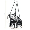 thumbnail image 7 of Aukfa Hammock Chair - Hanging Hammock Swing Chair for Indoor and Outdoor - Black, 7 of 7