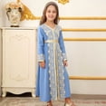 thumbnail image 4 of gdxvjhbj Robe Fleurie pour Filles Robe Fillette Robe Sans Manches à Volants pour Filles Tenues d'Été Robe de Plage 4T 5T (Bleu, 4-5 Ans), 4 of 8