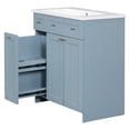 thumbnail image 4 of Harper & Bright Designs 30" Bathroom Vanity with Sink Combo Set, Combo Cabinet Undermount Sink with Storage Shelves, Blue, 4 of 12
