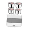 thumbnail image 4 of deevoka Electric Lunch Heater Bento Box Leakproof Food Warmer for Outdoor Home Truck 2 tier Middle handle, 4 of 9