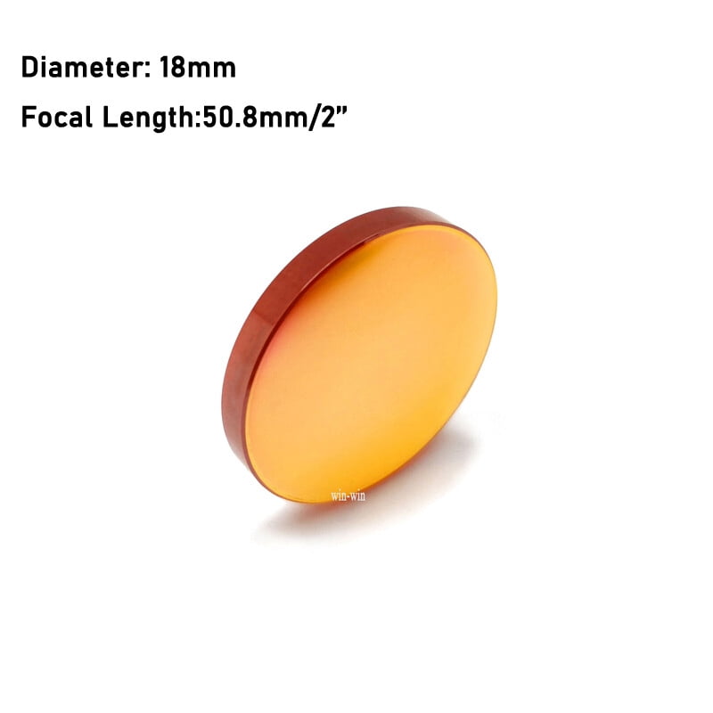 Φ 18mm FL: 50.8mm 2" ZnSe Focus Lens for 10.6um 10600nm CO2 Laser Engraver