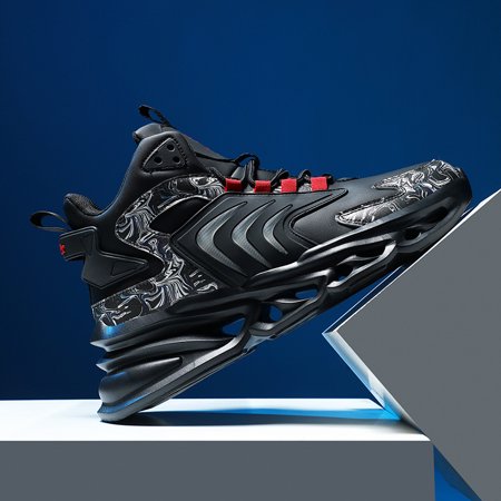 

New Men s Graffiti Print Sneakers Breathable Casual Blade Sports Shoes