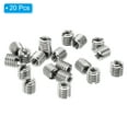 thumbnail image 3 of Unique Bargains Adaptateurs de Filetage Manchon Réducteur Écrou 20 Pcs M5x0.8 Mâle à M2.5x0.45 Femelle Réparation Insert Écrou 5mm, 3 of 7