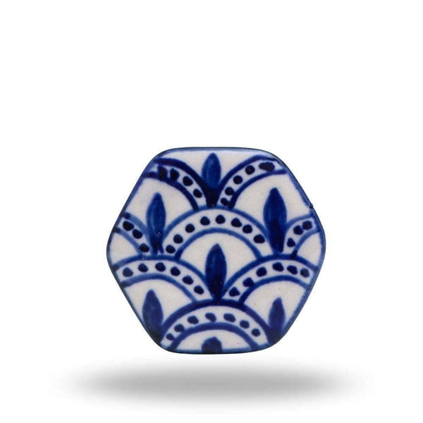 Set of Six Ceramic Bassi cabinet Knobs by Trinca Ferro
