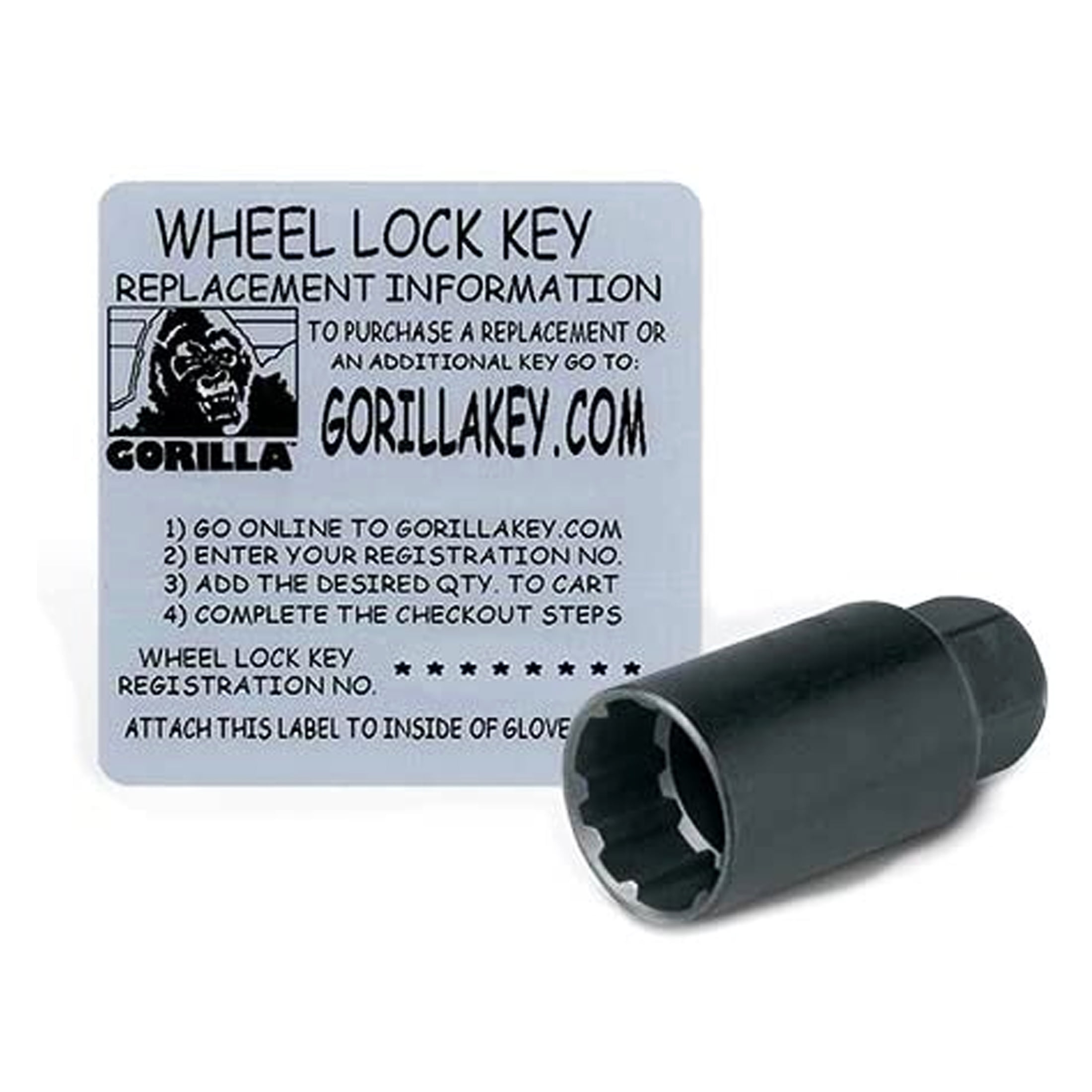 14mm x 2.00 Thread Size Gorilla Automotive 76604N The System Duplex Acorn Wheel Locks For 6 Lug Wheels 