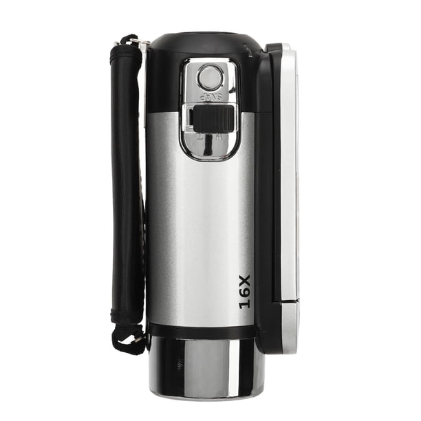 Cámara de Vídeo Digital, Cámara de Vídeo Digital 1080p 16 MP Con Pantalla Giratoria de 2,4 Pulgadas, Videocámara Grabadora de Vídeo Con Zoom 16x Con Luz de Relleno
