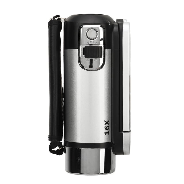 Cámara de Vídeo Digital, Cámara de Vídeo Digital 1080p 16 MP Con Pantalla Giratoria de 2,4 Pulgadas, Videocámara Grabadora de Vídeo Con Zoom 16x Con Luz de Relleno