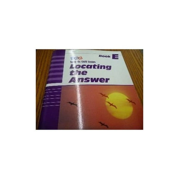 Pre-Owned SRA Specific Skill Series: Locating the Answer Book E (Paperback) 0026879557 9780026879552