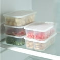 thumbnail image 5 of QAZbgd Refrigerator Food Storage Containers with Removable Tray | Clear Produce Keepers for Vegetables & Fruit | Microwave & Freezer Safe | 1-Pack, 5 of 7