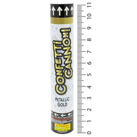 Set of 5 TNT Fireworks, 12 Gold/Silver Paper Confetti Cannon, New Year's