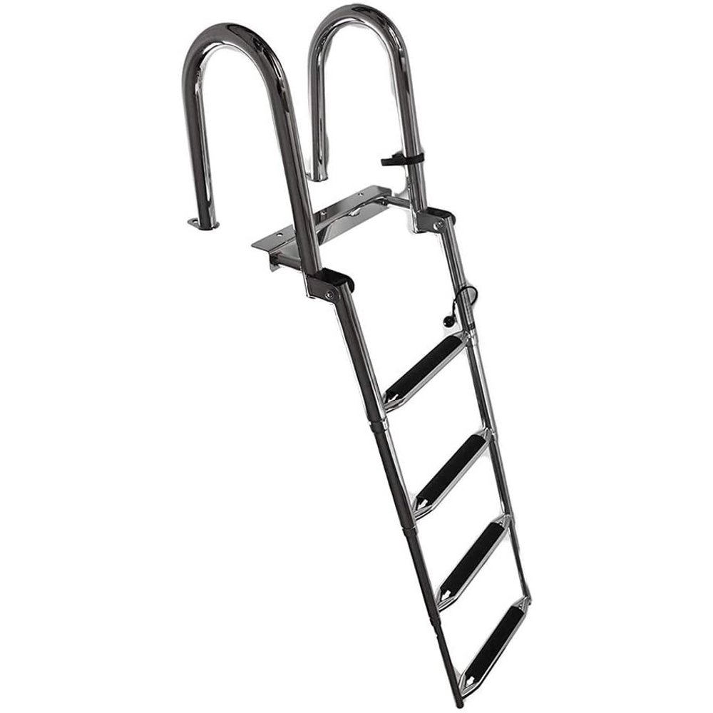 MARINE CITY Stainless Steel Telescoping Transom 4 Step Ladder Walmart
