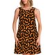 thumbnail image 1 of Balery Halloween Bat Vestidos de verano para mujer con estampado: vestido holgado sin mangas, vestido playero informal y cómodo para días calurosos., 1 of 7