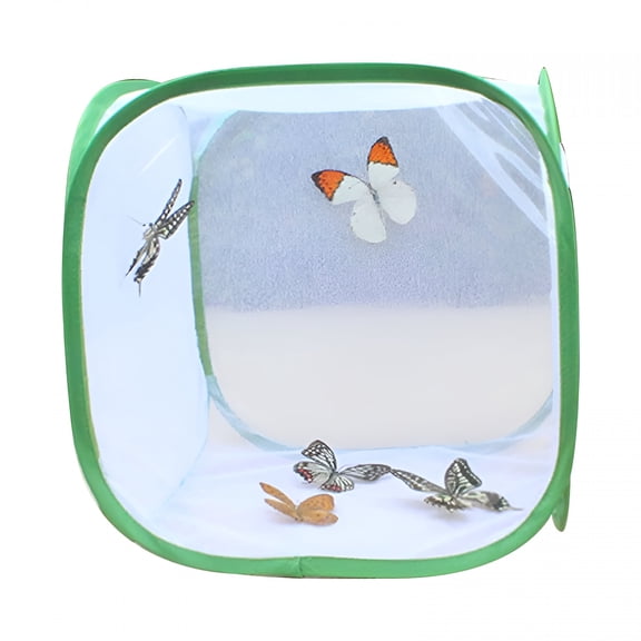 BESTSKY Large Monarch Butterfly Habitat Giant Collapsible Insect Mesh Cage 12"