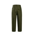 thumbnail image 3 of Yuemengxuan Men Simple Style Fashionable  Pants, Solid Color Long Trousers with Pockets, 3 of 9