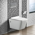 thumbnail image 1 of Madison In-Wall toilet Combo Set - 22" Toilet Bowl With Soft-Close Seat, Tank And Carrier System, Push Buttons Included., 1 of 11