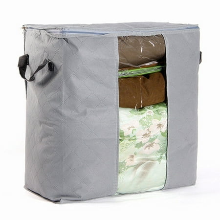 Closet Sweater Dividers EEEKit Foldable Blanket Clothes Storage Bag, Quilt Closet Sweater Storage Bag Organizer, Foldable Comforter Box Pouches with Handle ()